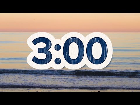 3 Minute Timer with Relaxing and Soothing Music at the Beach