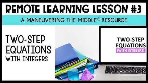 Two-Step Equations with Integers