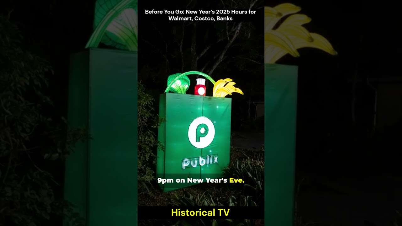 Before You Go New Year’s 2025 Hours for Walmart, Costco, Banks // 