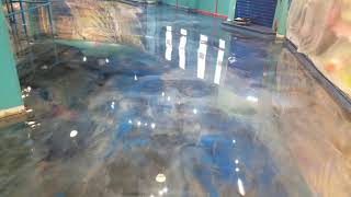 Metallic Epoy Floor by - ManChild - 10 views 3 years ago 26 seconds