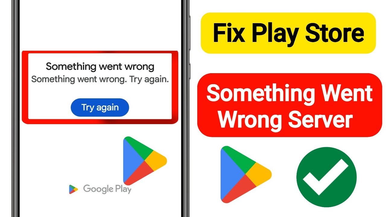 Fix Play Store Something went wrong Server busy problem | 2025 Play Store Error Problem Solved