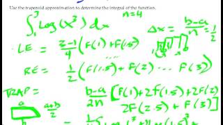 Calculus - Trapezoid Rule and TI Programming part 1