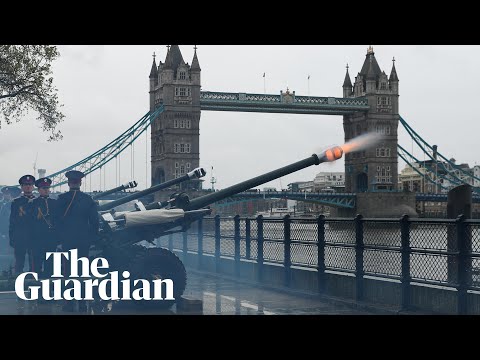 Gun salute at Tower of London marks moment Charles is crowned