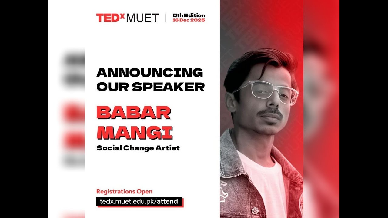 Знакомьтесь, Бабар Манги | Художник, меняющий мир к лучшему | Спикер TEDxMUET 5-го выпуска