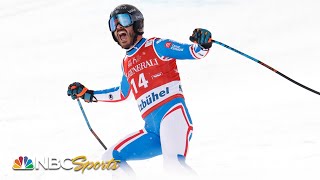 Sarrazin glides to Kitzbuhel downhill title by just .05 seconds in daring run | NBC Sports