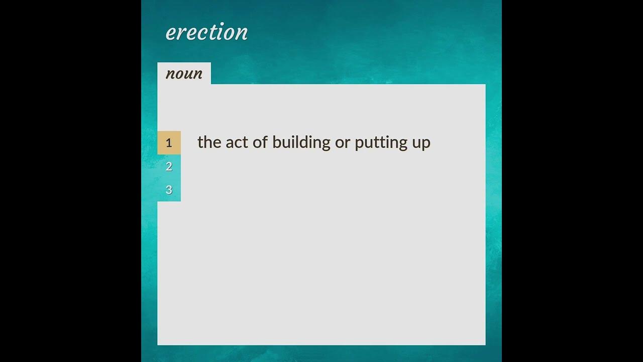 erection-meaning-of-erection-youtube