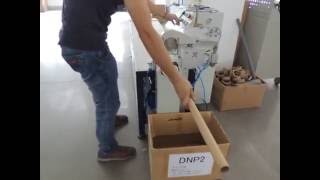 paper core loading- Delish auto paper core cutter