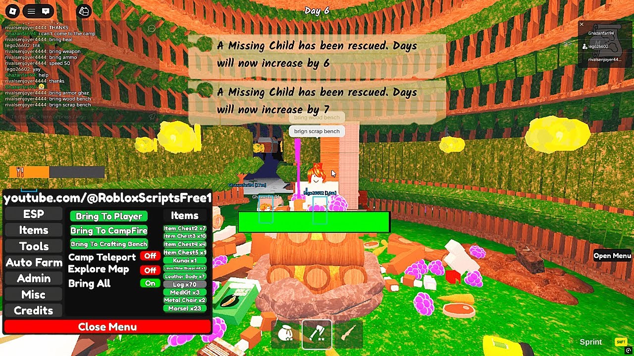 BEST 99 Nights In The Forest Script Admin Commands Roblox Scripts