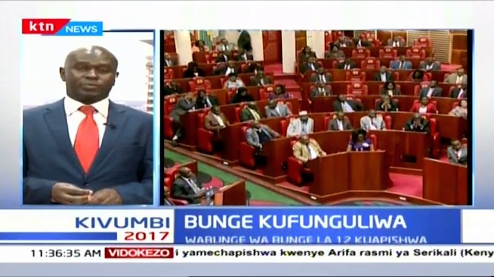 BUNGE KUFUNGULIWA: Wabunge wa bunge la 12 kuapishwa