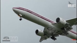 Thunderstorms at London Heathrow Airport - Paddock 27L Arrivals