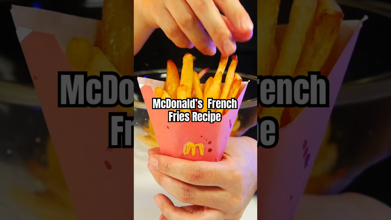 海外で800万再生されたマックフライポテトの再現レシピが美味しすぎてドナルドが激怒 McDonald’s French Fries Recipe🍟 #簡単レシピ