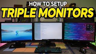 How To Setup Triple Monitors in 2023  Multiple StepByStep