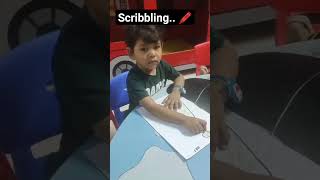 Scribbling helps children to develop their coordination..