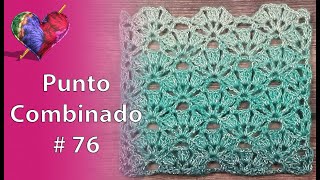 PUNTO COMBINADO en Crochet  76 (Paso a Paso)