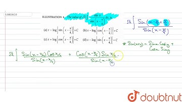 The value of `sqrt(2)int(sinx)/(sin(x-(pi)/(4)))dx` , is