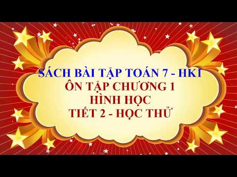 Video Toán học lớp 7 - Sách bài tập - Ôn tập chương 1 - Hình... - youtube