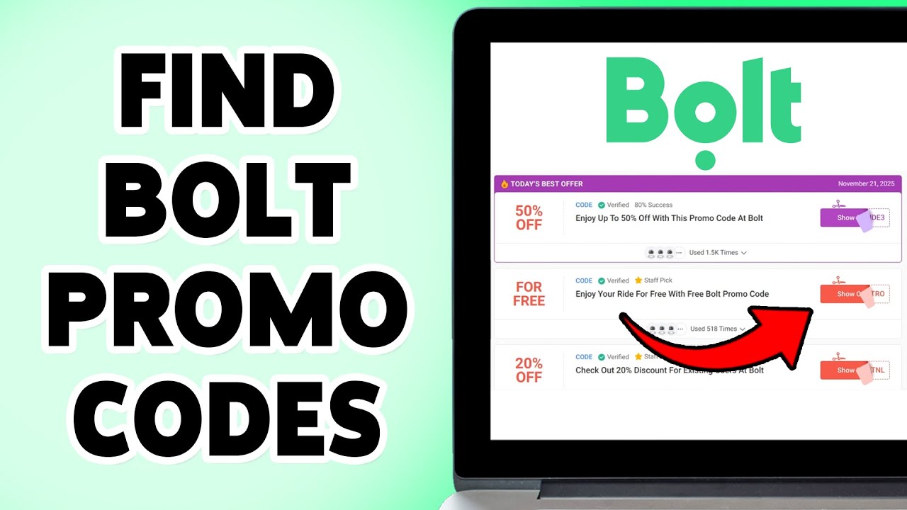 How To Find Bolt Promo Codes | Get Bolt Discount Codes For Rides 2025 ...