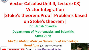 Vector Calculus|Stoke