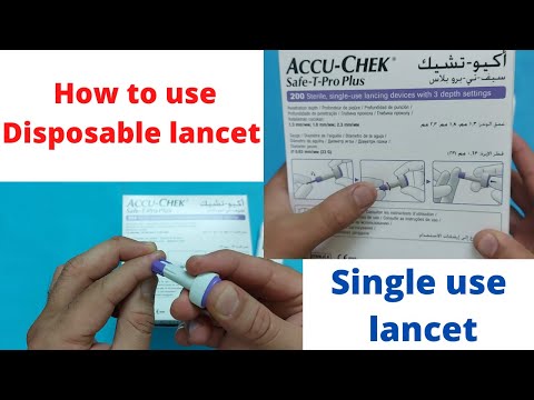 Disposable lancets how to use? Single use lancet.