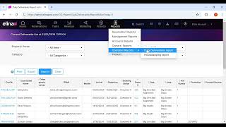elina PMS - Daily Deliverables Report - View Guests with Breakfast Rate Plan and More