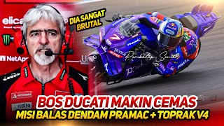 BOS DUCATI WASPADA‼️Hasil test 3 toprak kuasai lintasan YZR-M1 mesin ganas V4~bos pramac MENGANCAM?
