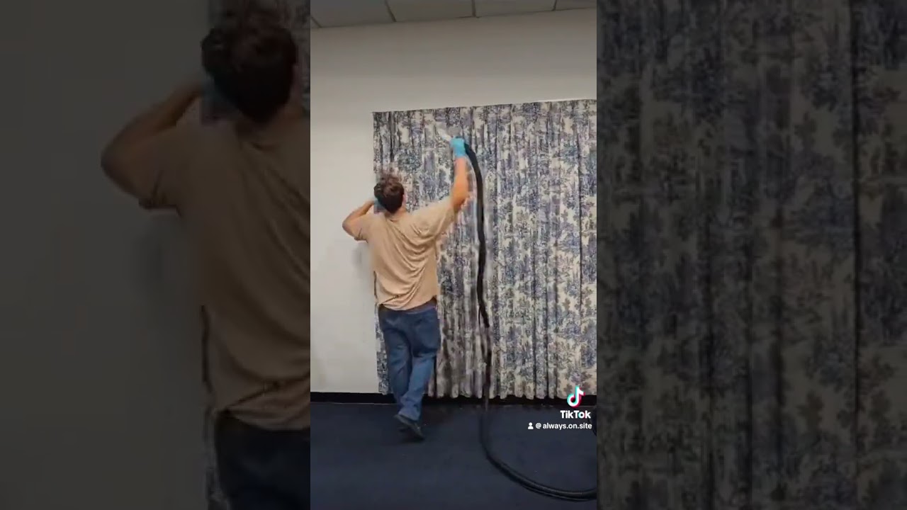 Professional Drapery Cleaning!!!#cleaning #cleanwithme #drapery #satisfying #treasurecoast