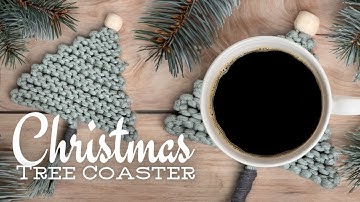 DIY Macrame Christmas Tree Coaster | Beginner Friendly Tutorial