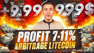 Crypto Arbitrage | Get +11% From Crypto Arbitrage Litecoin | New Strategy 2024 | Arbitrage News