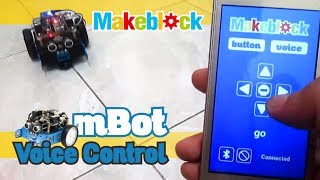 Voice Controlled mBot Using Speech Recognition