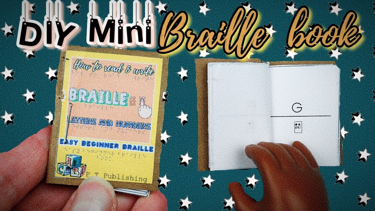 DIY mini BRAILLE BOOK! For World Sight Day! WHICH HAPPENED YESTERDAY. :( Oh weL i missed it.