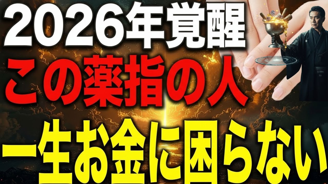 【金運覚醒】この薬指の人は2026年に億万長者！？科学と手相で判明した「選ばれし者」の恐るべき金運とは