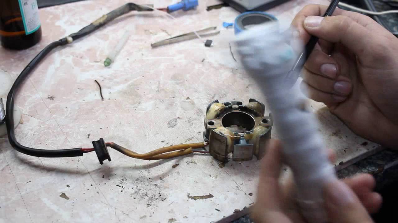 ремонт генератора кроссового КТМ - YouTube