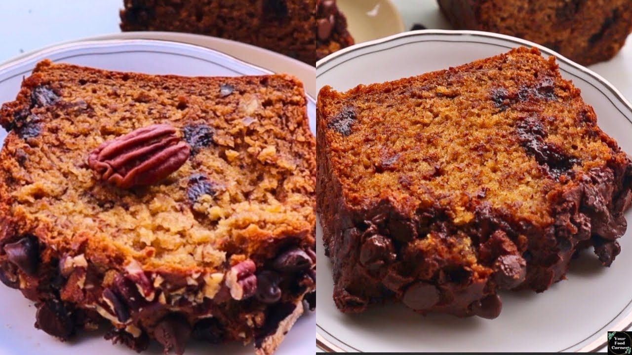 Всего 4 столовые ложки сливочного масла! Вам обязательно нужно попробовать эти 2 банановых кекса....