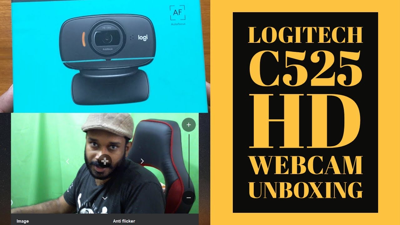 Logitech C525 HD Webcam Unboxing & Quick Look -