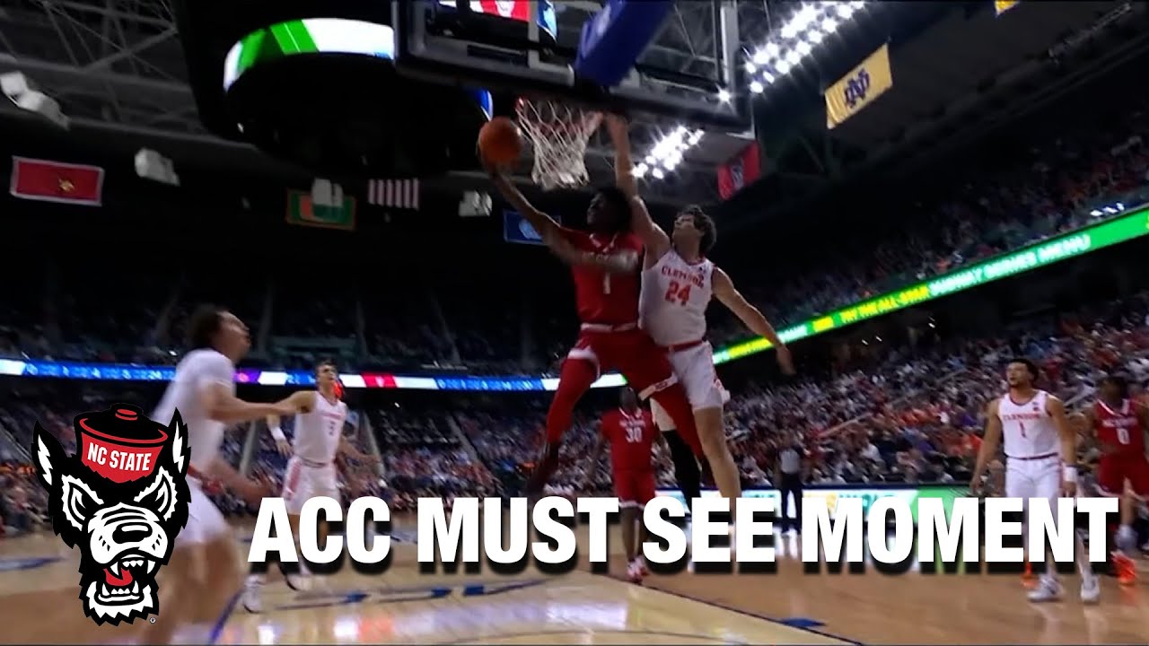 NC State Jarkel Joiner With The Self Assist Off A Defender's Back | ACC Must See Moment