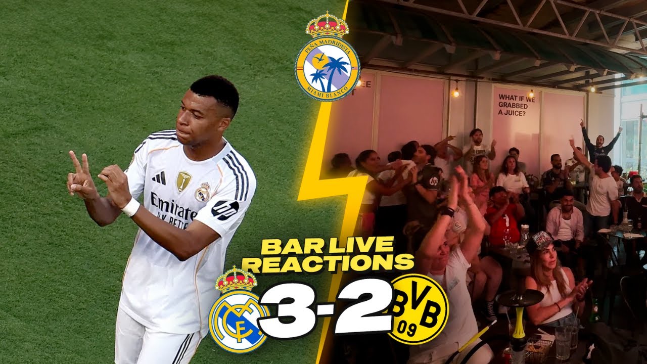 🔥Mbappé’s Bicycle, Huijsen Red Card… Real Madrid vs Borussia Dortmund CWC Live Bar Reactions!