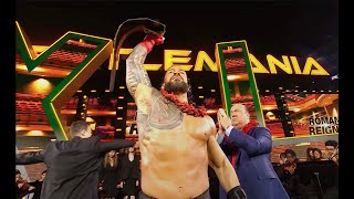 WrestleMania XL Sunday: Entrance of Roman Reigns + Main Event Introduction by Samantha Irvin