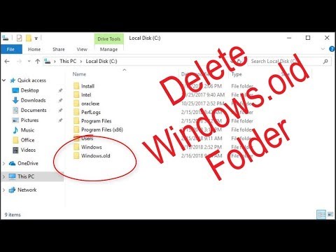 Delete Windows.old folder from Windows 10