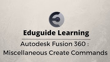 Tutorial 8: Miscellaneous Create command: Fusion 360 #technology #tech #fusion360