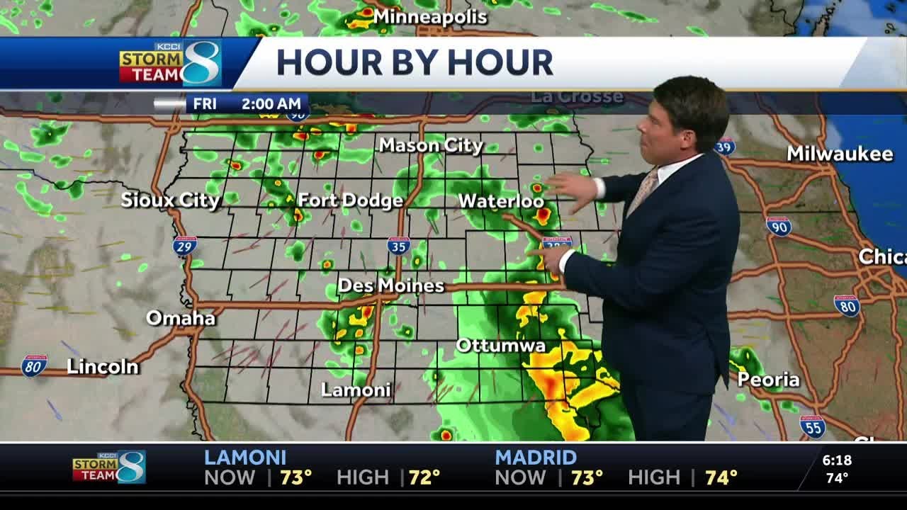 Iowa weather: Shower and thunderstorm chances continue into the weekend ...