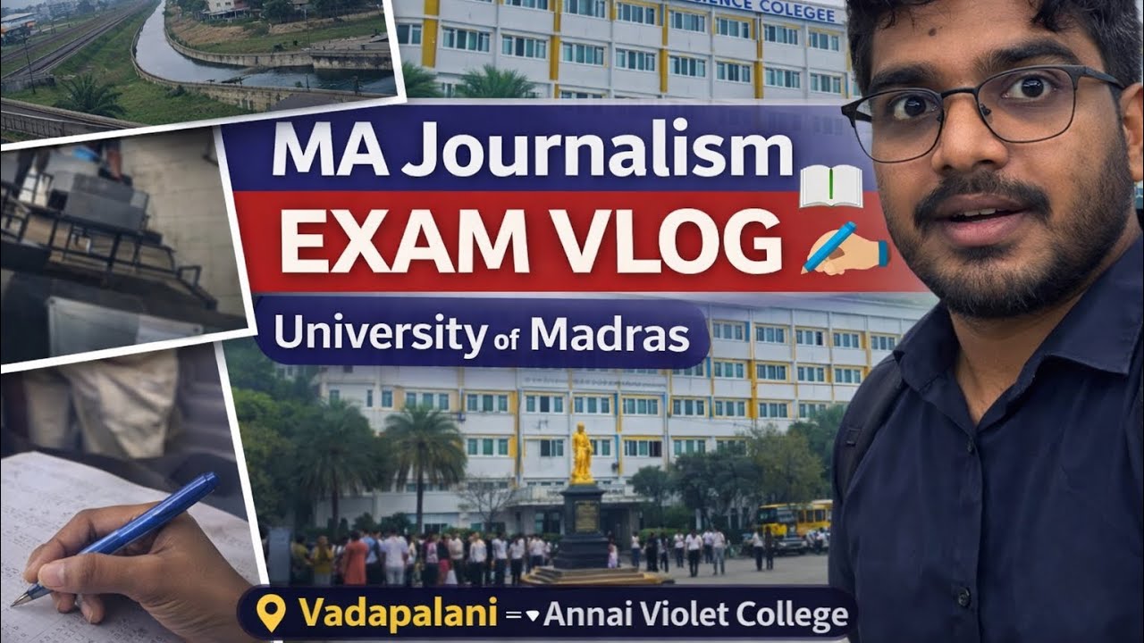 Journalism Student Life | MA Exam Vlog | Travel, Tension & Writing Experience 