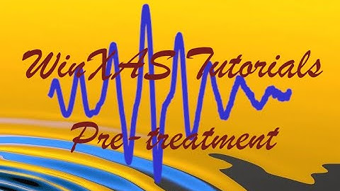 WinXAS Tutorials - Pre-treatment