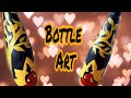 Texture Paste Bottle Art |Bottle Art| Bottle painting Idea|Easy Bottle Painting Idea #buddhapainting