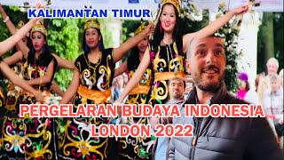 Pertunjukan Penuh Budaya Indonesia - Dayak - Kalimantan Timur London 2022