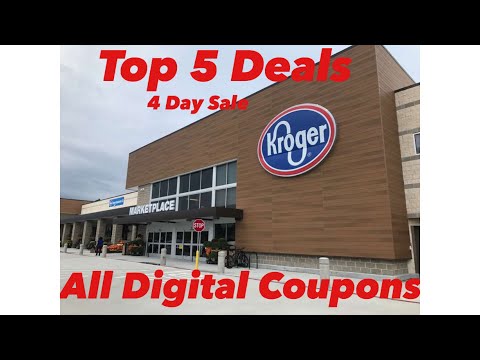 Kroger 4 Day Sale – Top 5 Food Deals – All Digital Coupon (Now -5/27)