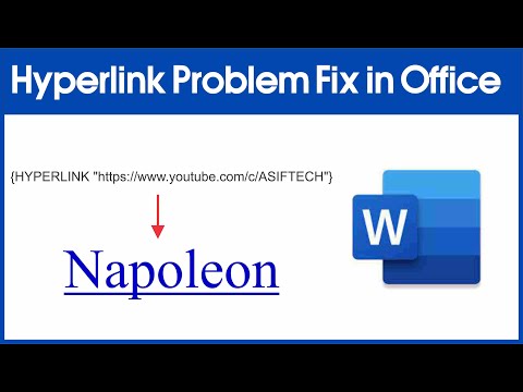How to fix { hyperlink } on Microsoft Word. Hyperlink problem in word