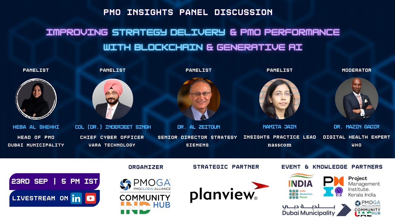 Panel Discussion on Improving Strategy Delivery & PMO Performance with Blockchain & Generative AI