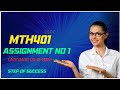 Mth401 Assignment 1 Solution fall 2022 |100% Correct Solution||Differential Equations|MTH401|