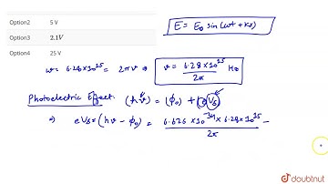 Electric field associated with a light wave is given `E= E_(0) sin [1.57 xx10^(15)t +