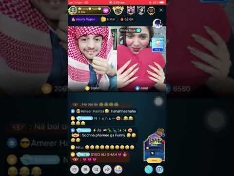 Funny Pagle Purposing White Rose on Bigo 😂